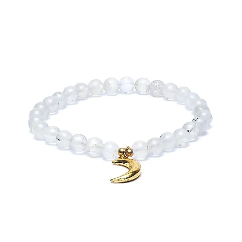 Mondstein mit Sonne-Mond-Stern (Armband)