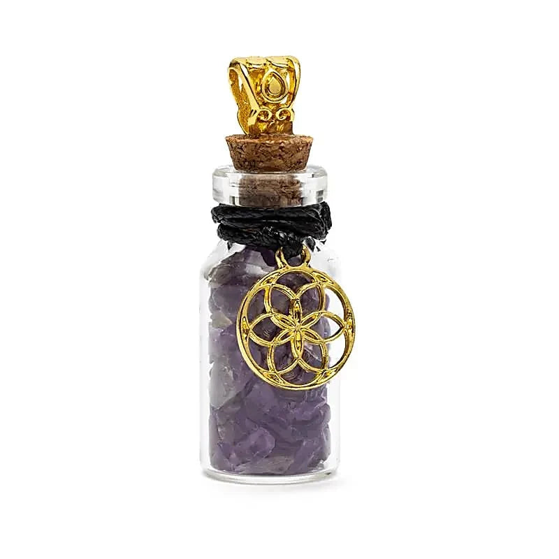 Glücksbringer: Ruhe und Entfaltung (Amethyst und Lebenssamen)