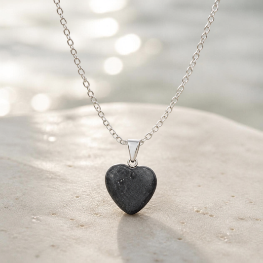 Indischer Achat - Kette mit Herzanhänger