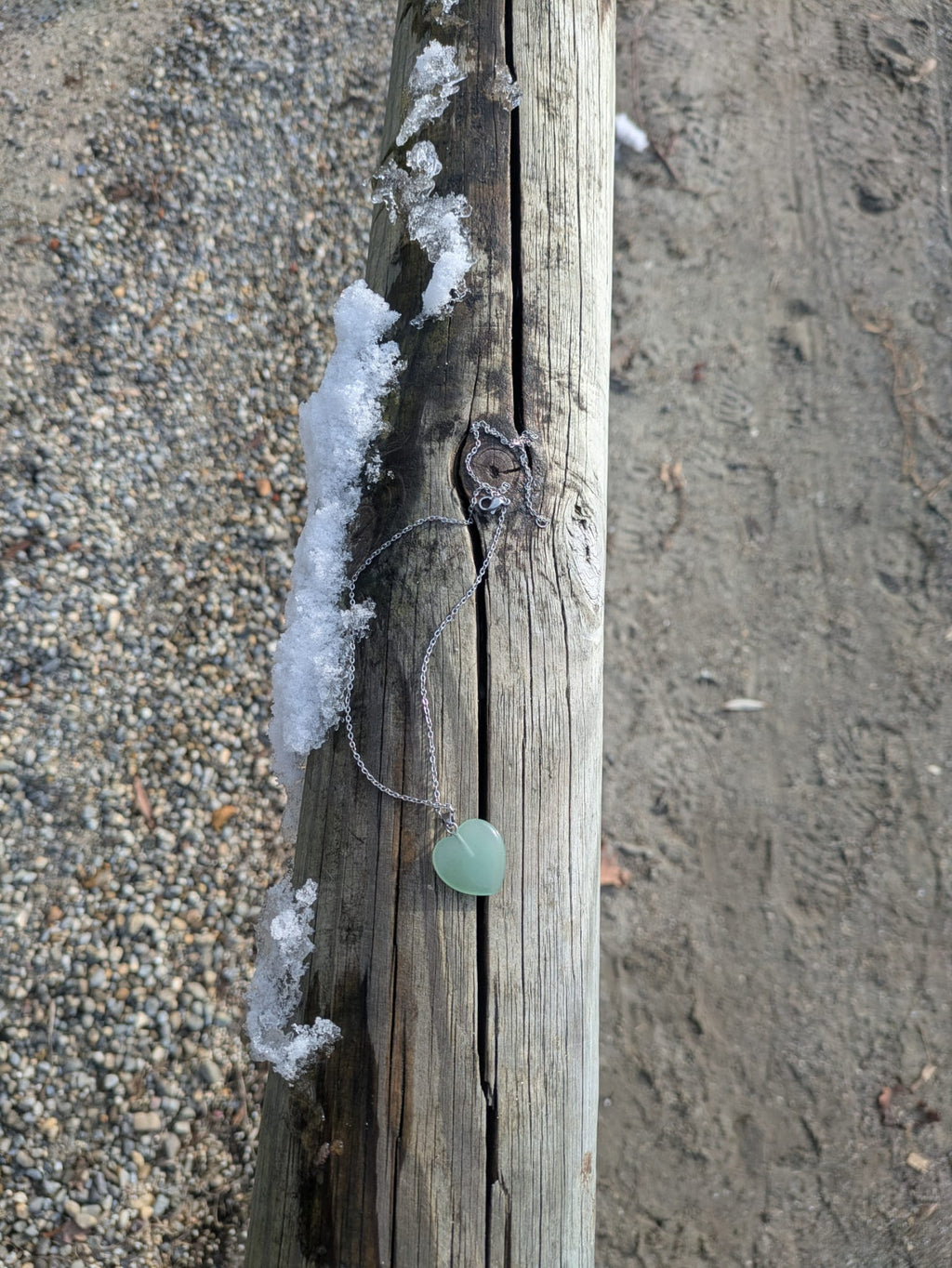 Aventurin - Herzanhänger mit Kette