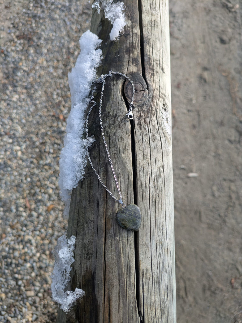 Indischer Achat - Kette mit Herzanhänger