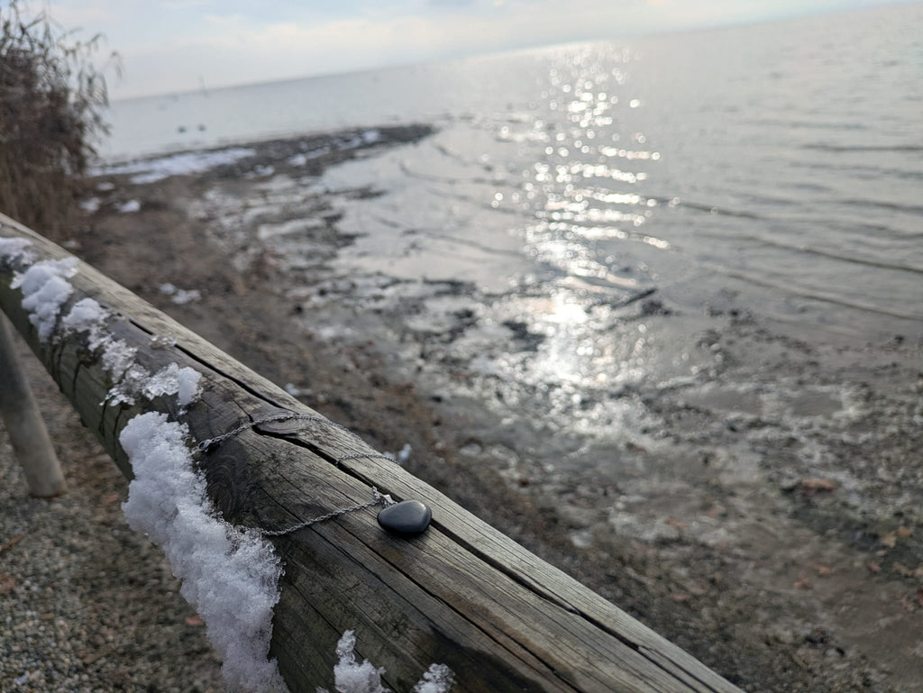 Onyx - Kette mit Herzanhänger