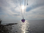 Amethyst - Kette mit Herzanhänger