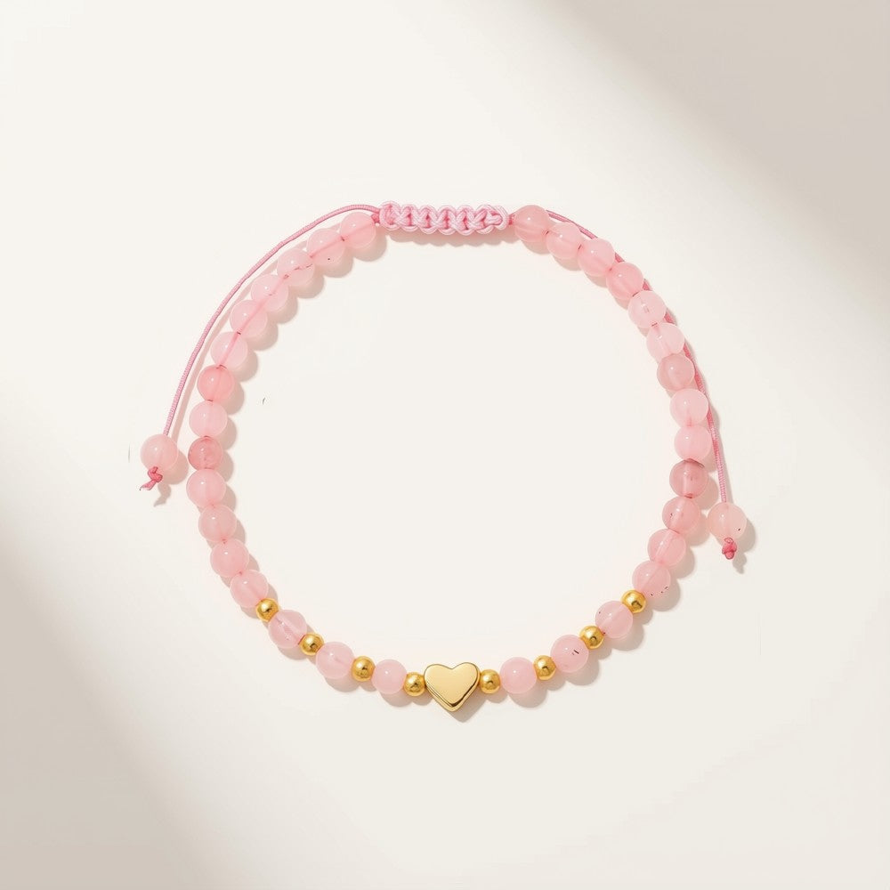Zartes  Armband - Rosenquarz