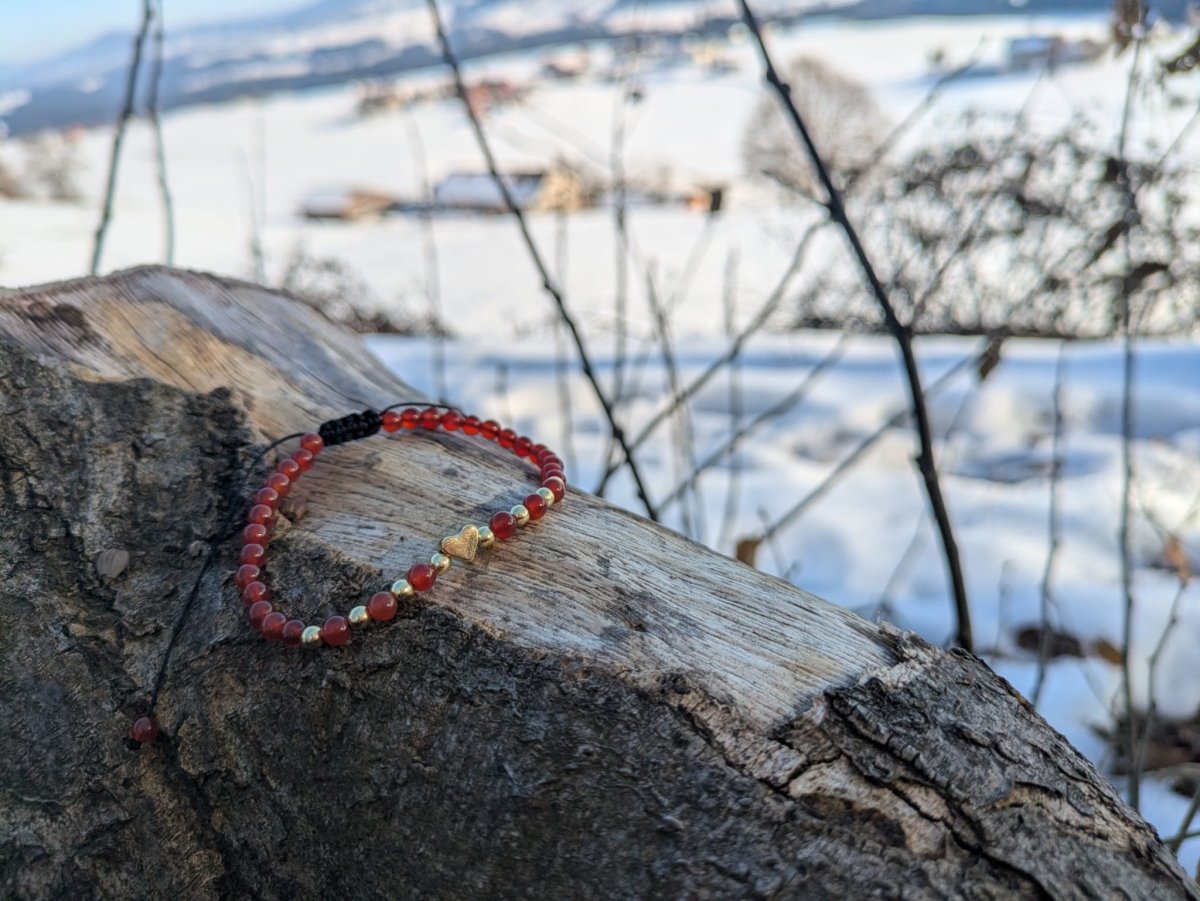 Zartes Armband - Karneol - Sonnenkraft Edelsteine